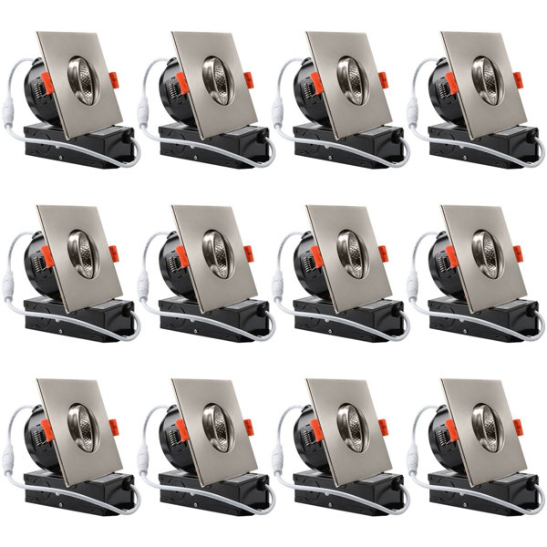 TORCHSTAR 2" Gimbal LED Recessed Lights 6-Pack - Dimmable, 5CCT Selectable, J-Box Included